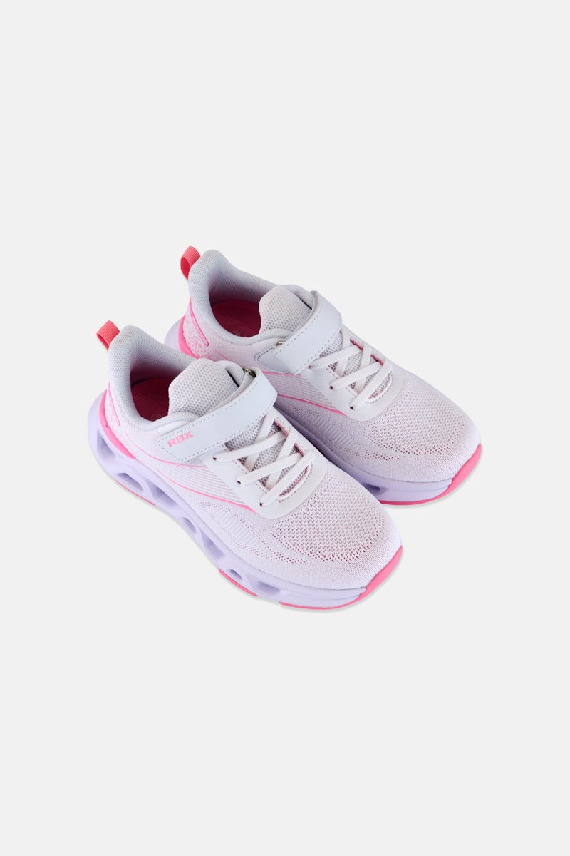 RBX أحذية خارجية للفتيات مع إغلاق فيلكرو، بيضاء - Image 4